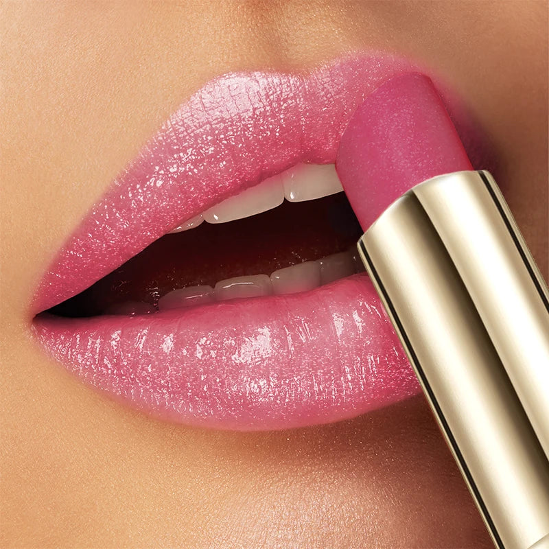 Shiny Lipstick Vibrant Colors Waterproof Sweat Resistant Non Stick Qme