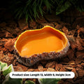Suitable Indoor Reptile Landscaping 1-piece Rock-shaped Water Food Qme A3