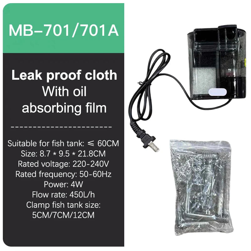Filter Suspension Oxygen Pump 1 Small Aquarium Tank Qme 02