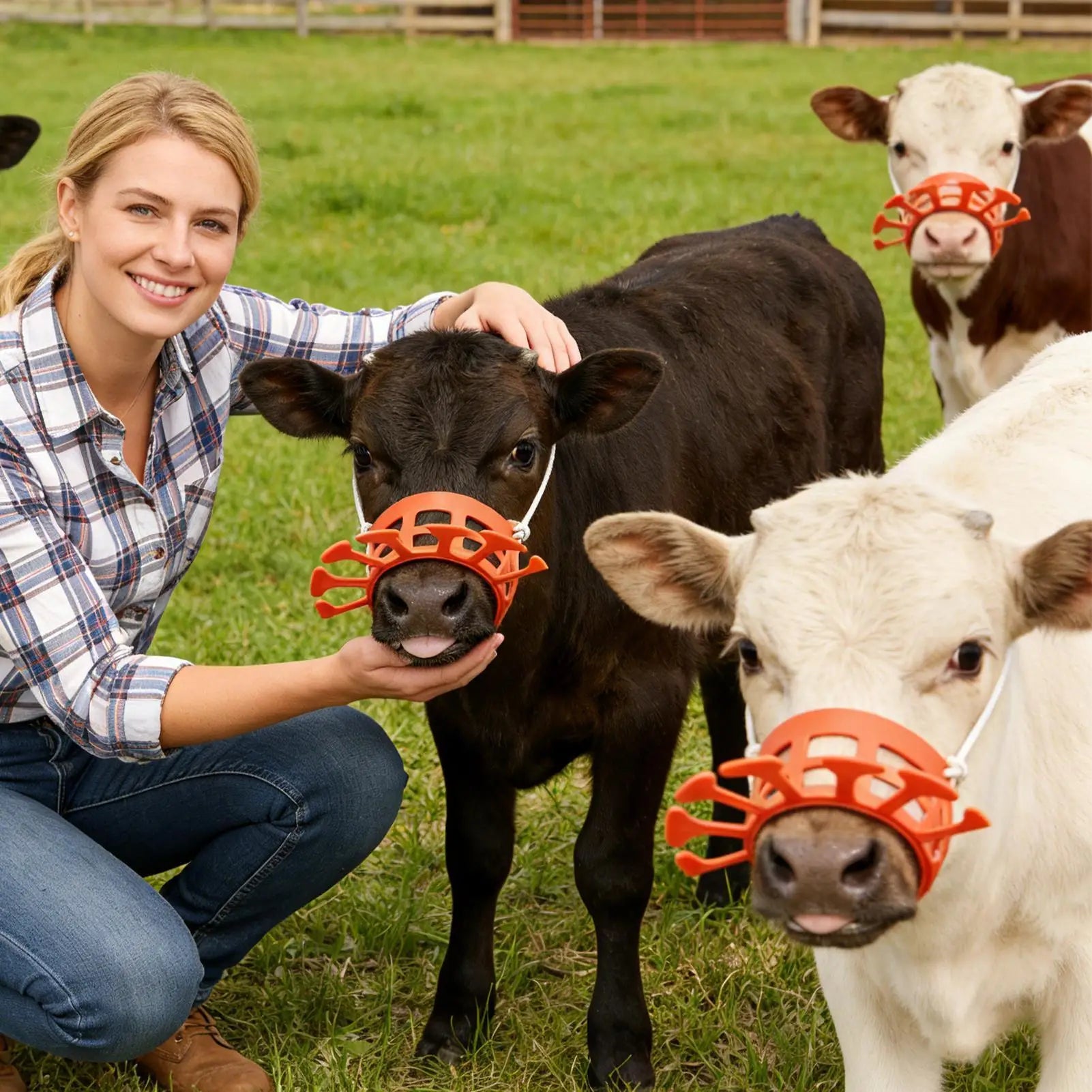 Calf Weaning Tool Reusable Breathable Anti-Sucking Calf Weaning Thick Clip For Farmers Professionals Herd Managers Calving Qme