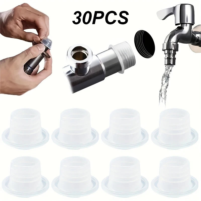 30-Piece silicone gasket for faucets and sanitary fittings - leak-proof rubber seal set with strong sealing properties Qme 30PCS