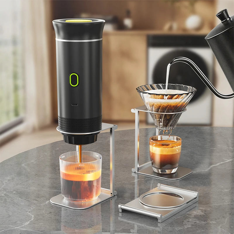 Coffee Maker Stand, Portable & Foldable Espresso Machine Stand, Office Coffee Stand With Base. Qme