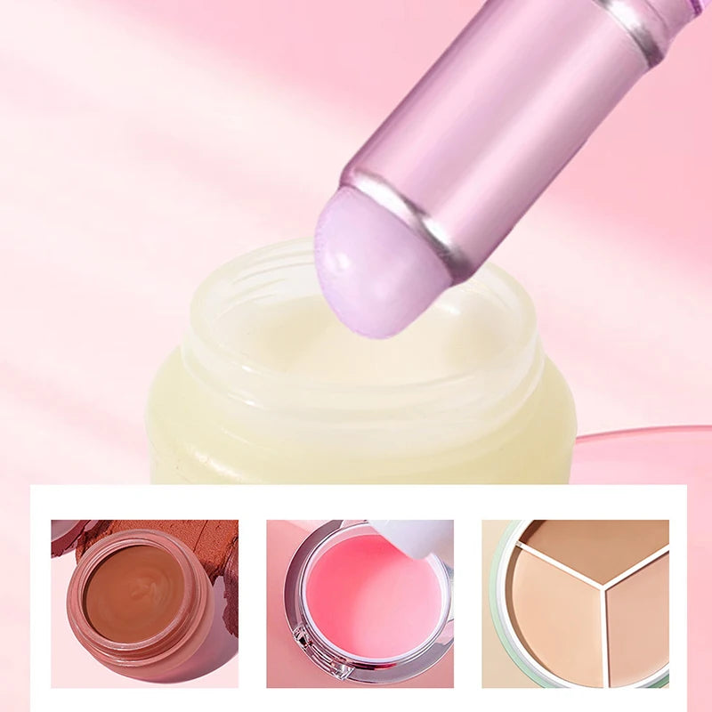Soft Silicone Lip Brush Portable Angled Concealer Makeup Tool Round Qme