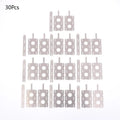 30Pcs 18650 Lithium Battery Nickel Sheet 5Set Polygonal Battery Nickel Sheet For Spot Welding Machine Batteries Connection Sheet Qme A1