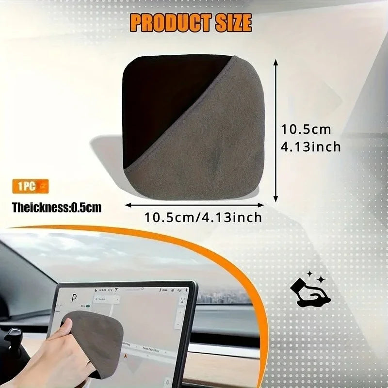 Car Touch Screen Cleaner Cloth - Hexagonal Non-Abrasive Design for Car Displays, Dashboards & Glass Screens - Streak-Free Qme