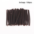 50 Carp Fishing Rig Anti Sleeves Terminal Accessories Winding Hook Qme Coffee 150pcs