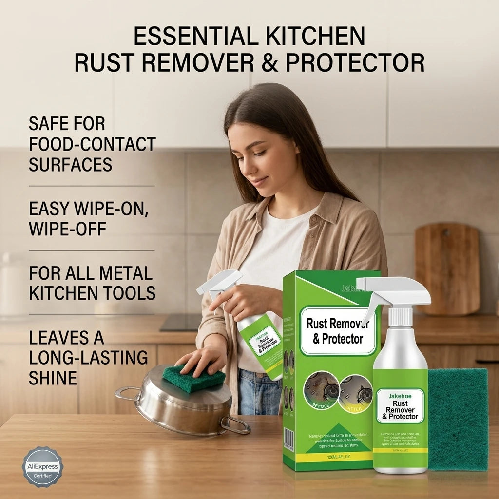 Metal Rust Remover Anti-Oxidation Dissolving Rust Stains Fast Acting Long-Lasting Protective Film Household Rust Removing Spray Qme
