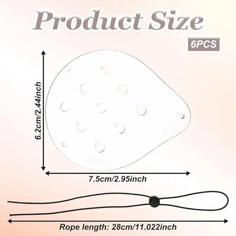 Adjustable Transparent Multihole Eye Mask Breathable Single-eye Qme one size