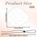 Adjustable Transparent Multihole Eye Mask Breathable Single-eye Qme one size