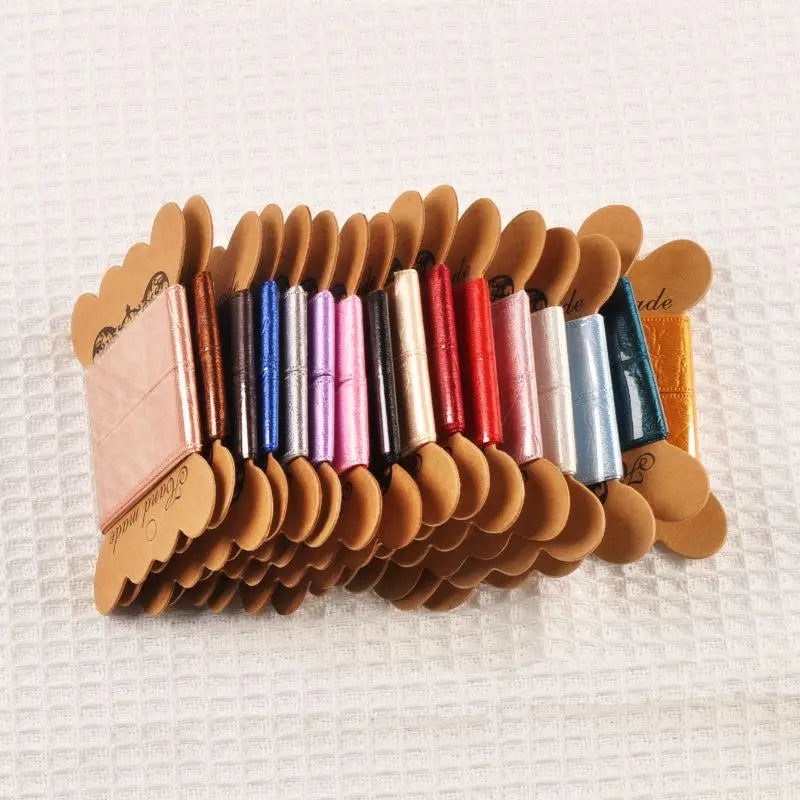 4yards 25mmWidth Colorful Crafts Ribbons Wrapping Handmade Bow Wedding Birthday Party Festival Gifs Decoration cp3804 Qme