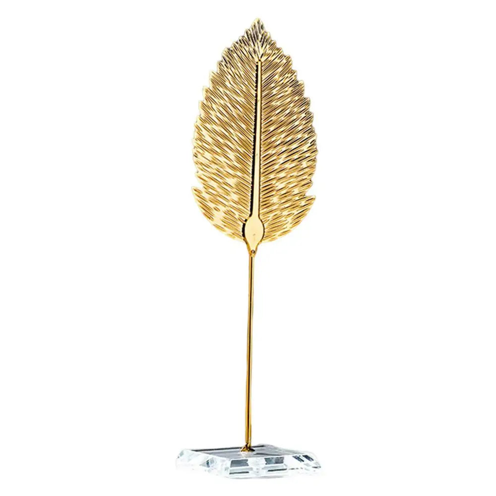 Metal Leaf Decor 8 26inches Iron Statue Base Household Table Qme Blue China Mainland