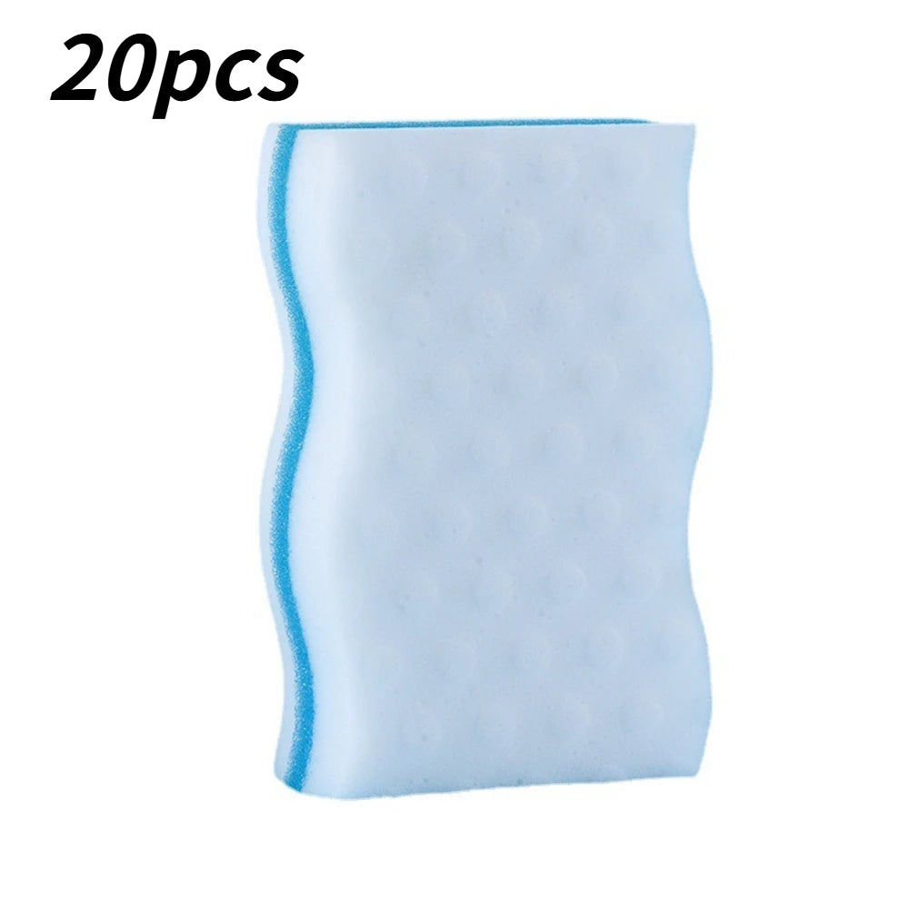 Multi-Purpose Kitchen Scouring Pad Reusable Washable Cleaning Sponge Perfect for Dish Washing & Streak-Free Glass Cleaning Qme 20PCS