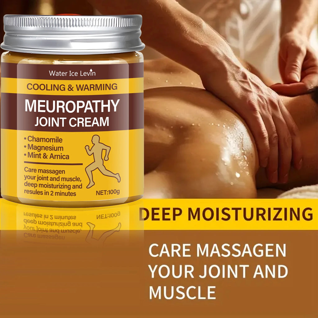 Meuropathy Joint Cream with Magnesium & Arnica - Dual Cooling & Warming Relief for Muscle & Joint Pain - Fast-Acting Qme