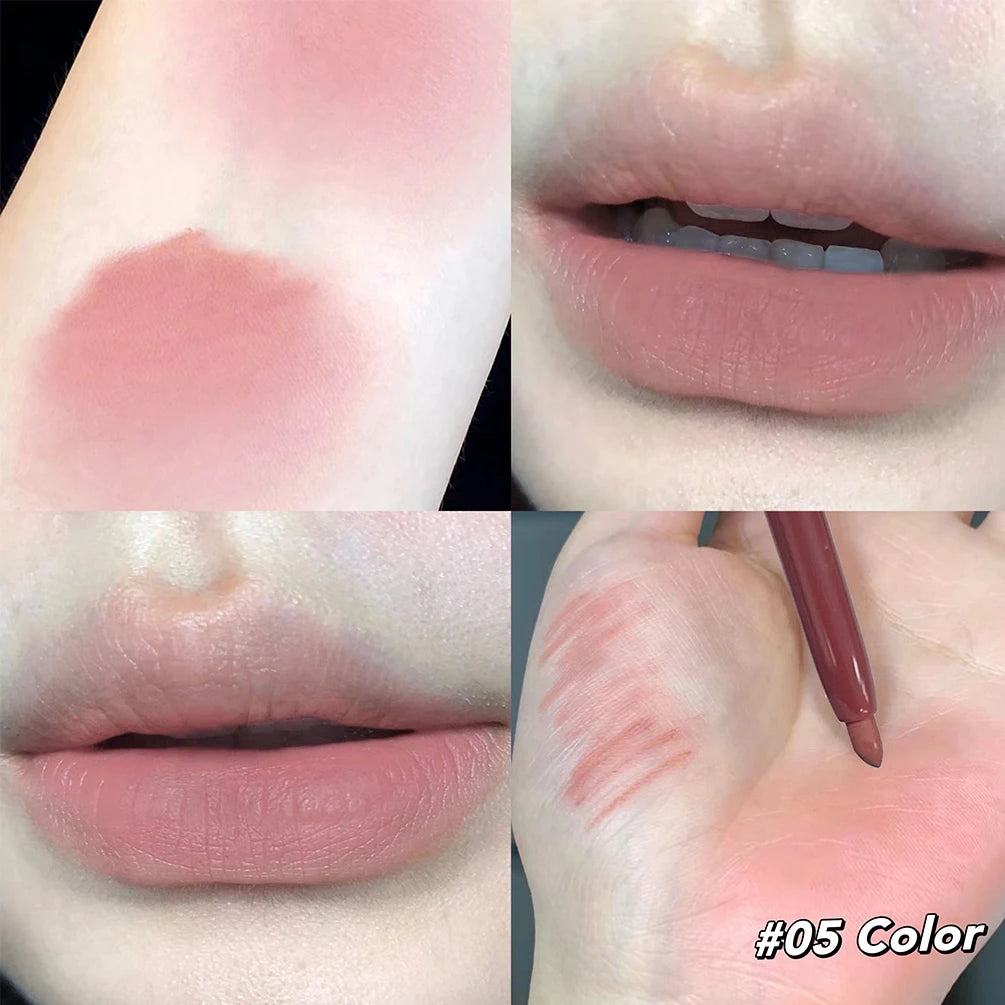 Matte Lipliner Pencil Stick Long-Lasting Lip Liner Makeup Nude Lipstick Pen Charming Lip Liner Contouring Cosmetics For Women Qme