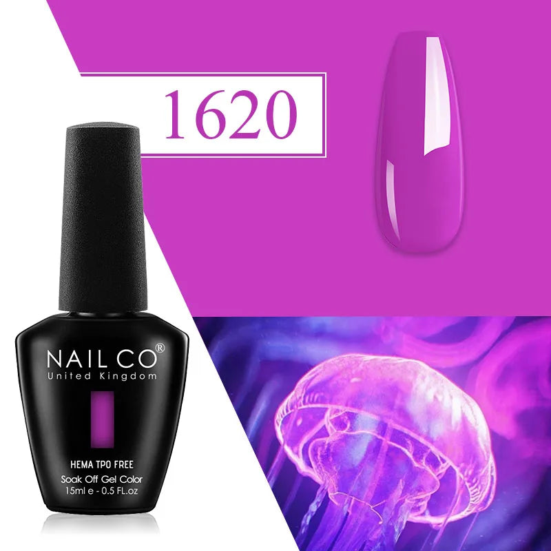 NAILCO Plum Gel Nail Polish Matte Coat Autumn Winter Semi Permanent