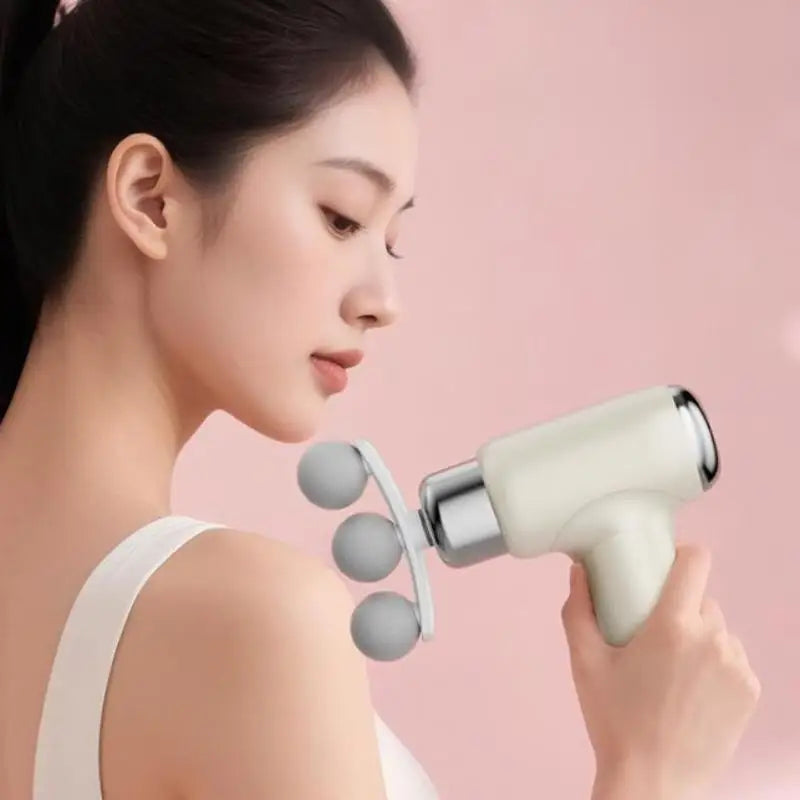 Mini Upgraded Fascia Gun Replaceable Heads Silent Muscle Relaxation Qme