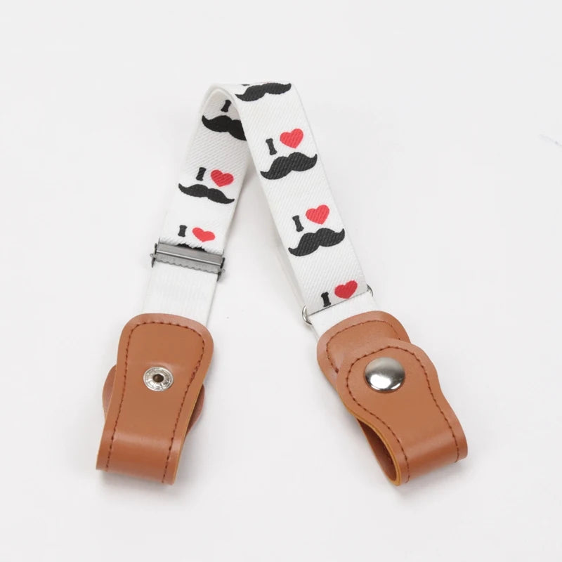 New Child Kids Buckle-Free Elastic Belt No Buckle Stretch Belt for Boys Girls Adjustable Children for Jeans Pants Lazy Belts Qme A13 40-65cm China Mainland