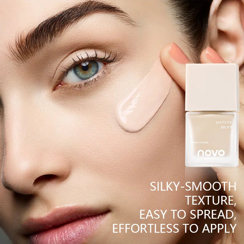 Moisturizing Light Feeling Liquid Foundation - Vitamin E, Breathable BB Cream, Easy To Apply, Covers Dark Circles & Blemishes Qme
