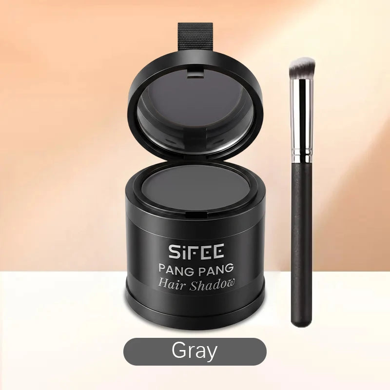Instant Hairline Concealer Powder Applicator Brush Waterproof Hair Qme Gray