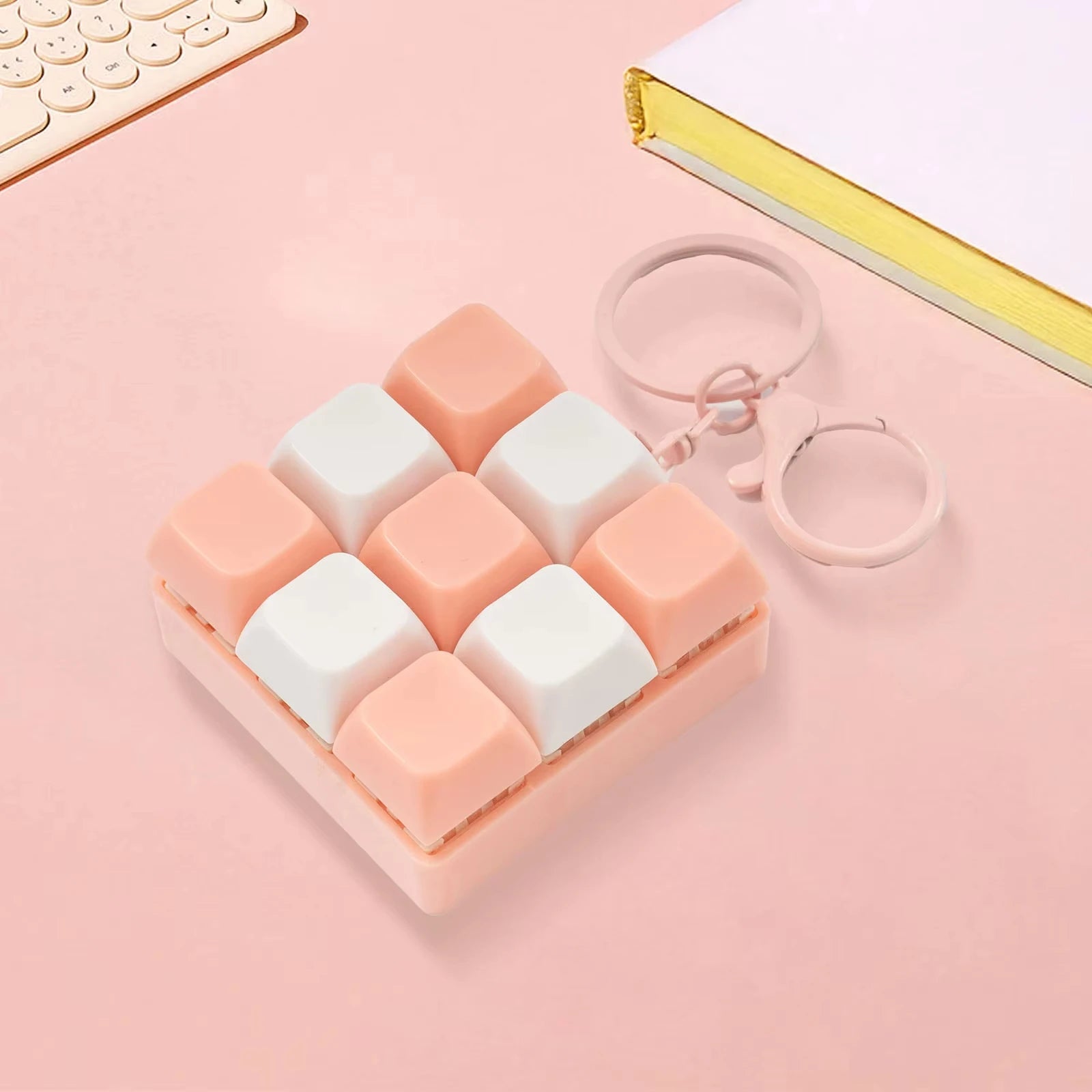 Nine-key Tetris Fingertip Pressing Key Keychain Adult Qme