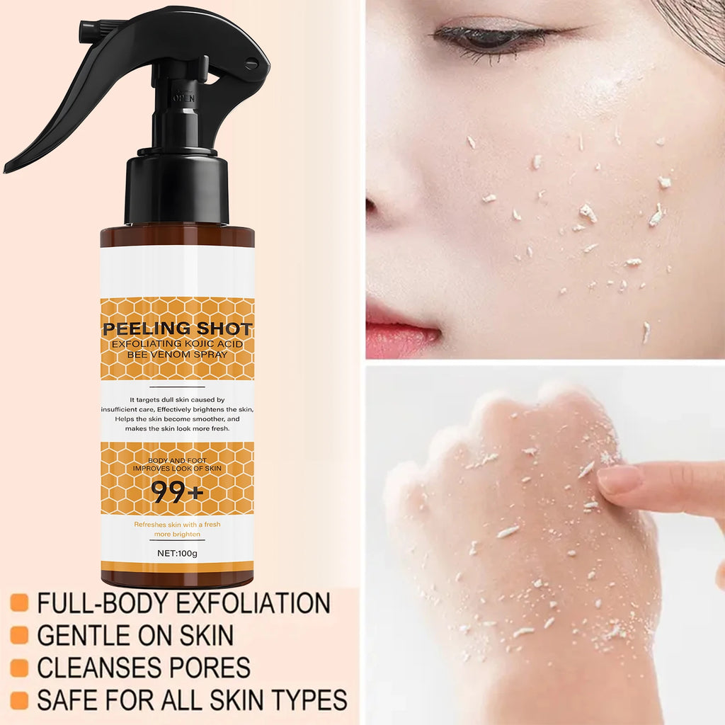 Peeling Shot with Retinol & Bee Venom - Moisturizing & Exfoliating Formula for Softer, Confident Skin Qme