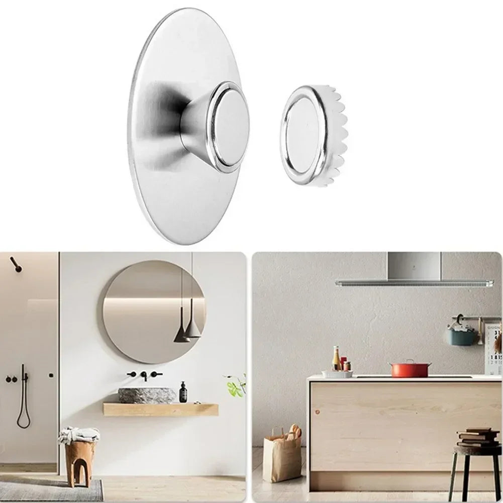 Perforation-free Wall Mounted Magnet Bathroom Magnetic Soap Holder Universal Soap Storage Rack Bathroom Soap Holder supplies Qme