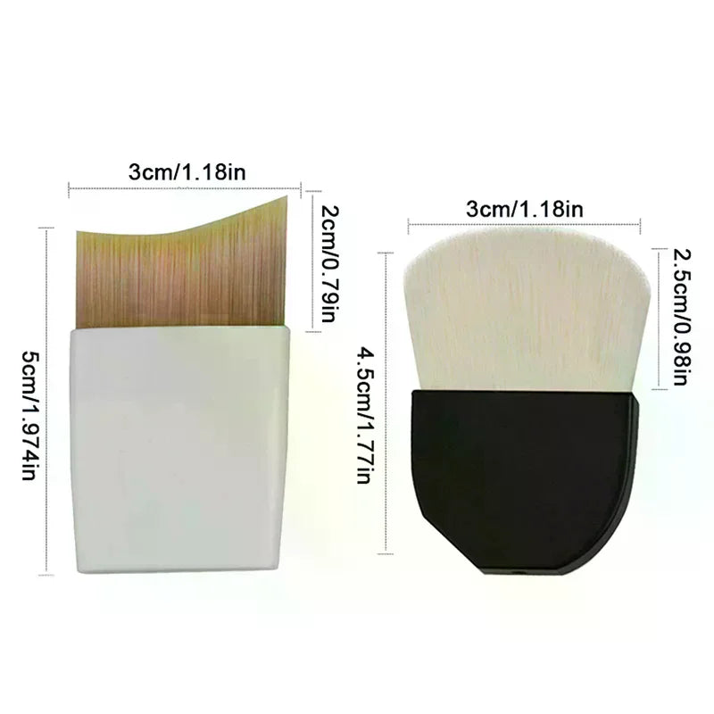 Ultra-thin One-line Foundation Brush Crescent-shaped Mask Short Qme