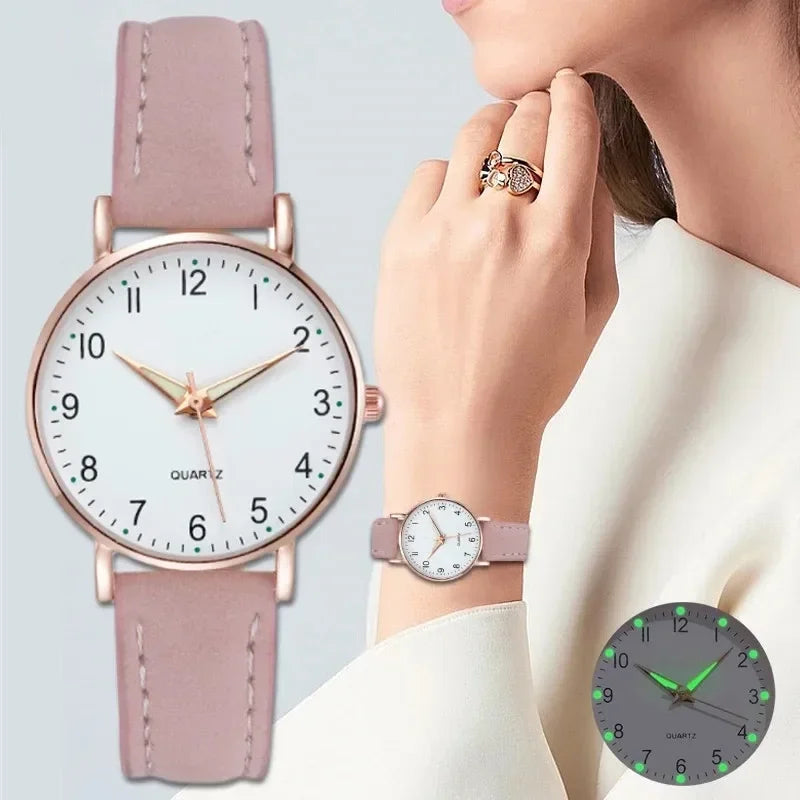 NEW Watch Women Fashion Casual Leather Belt Watches Simple Ladies' Small Dial Quartz Clock Dress Wristwatches Reloj mujer Qme