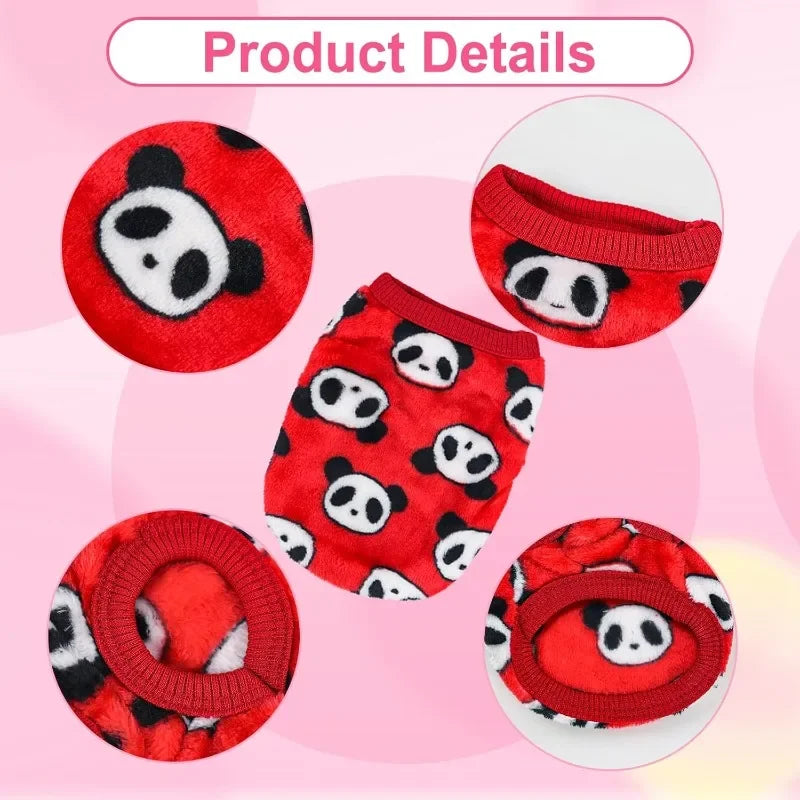1pc pet plush vest, warm and soft T-shirt, suitable for rabbits, ferrets, hamsters and other small pets Qme