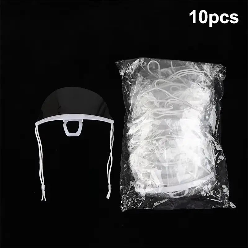 10/30/50 PCS Transparent Clear Anti Fog Reusable Mouth Shield For Catering Kitchen Healthcare Staff Daily Use Qme 10pcs A2