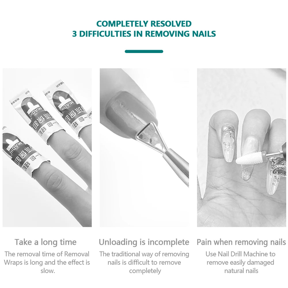 NAILPOP Magic Gel Polish Remover Nail Tips Soak Off UV LED Cleaner Qme