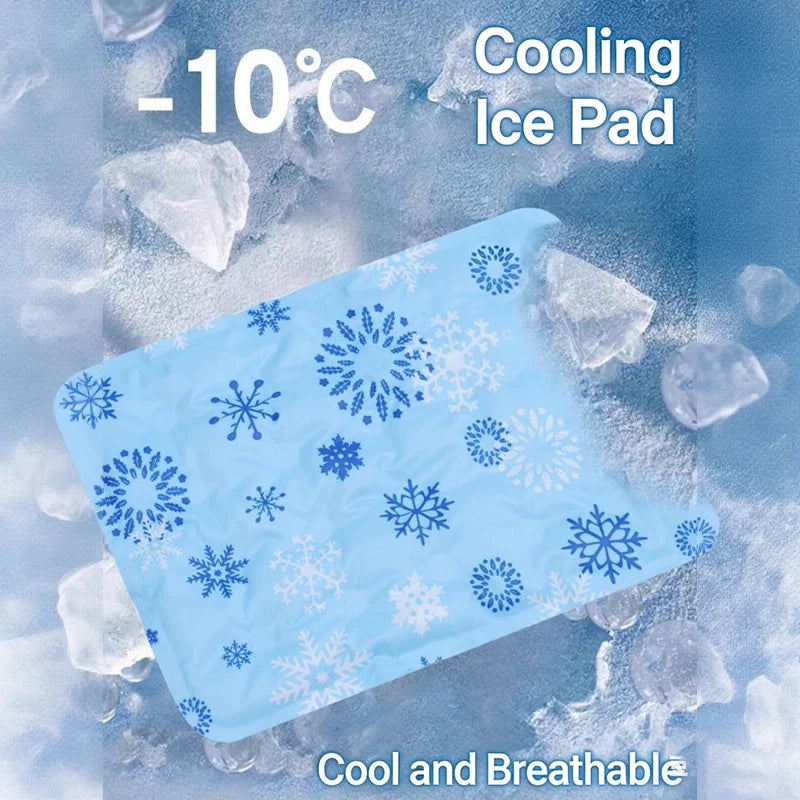 Single Use Cool Soft Ice Cushion Pet Mat Summer Cooling Pad Qme