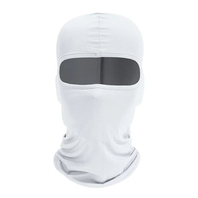Balaclava Full Face Mask Hiking Cycling Camping Hunting Airsoft Cap Bike Head Cover Summer Men Women Ski Mask Hiking Scarves Qme WHITE