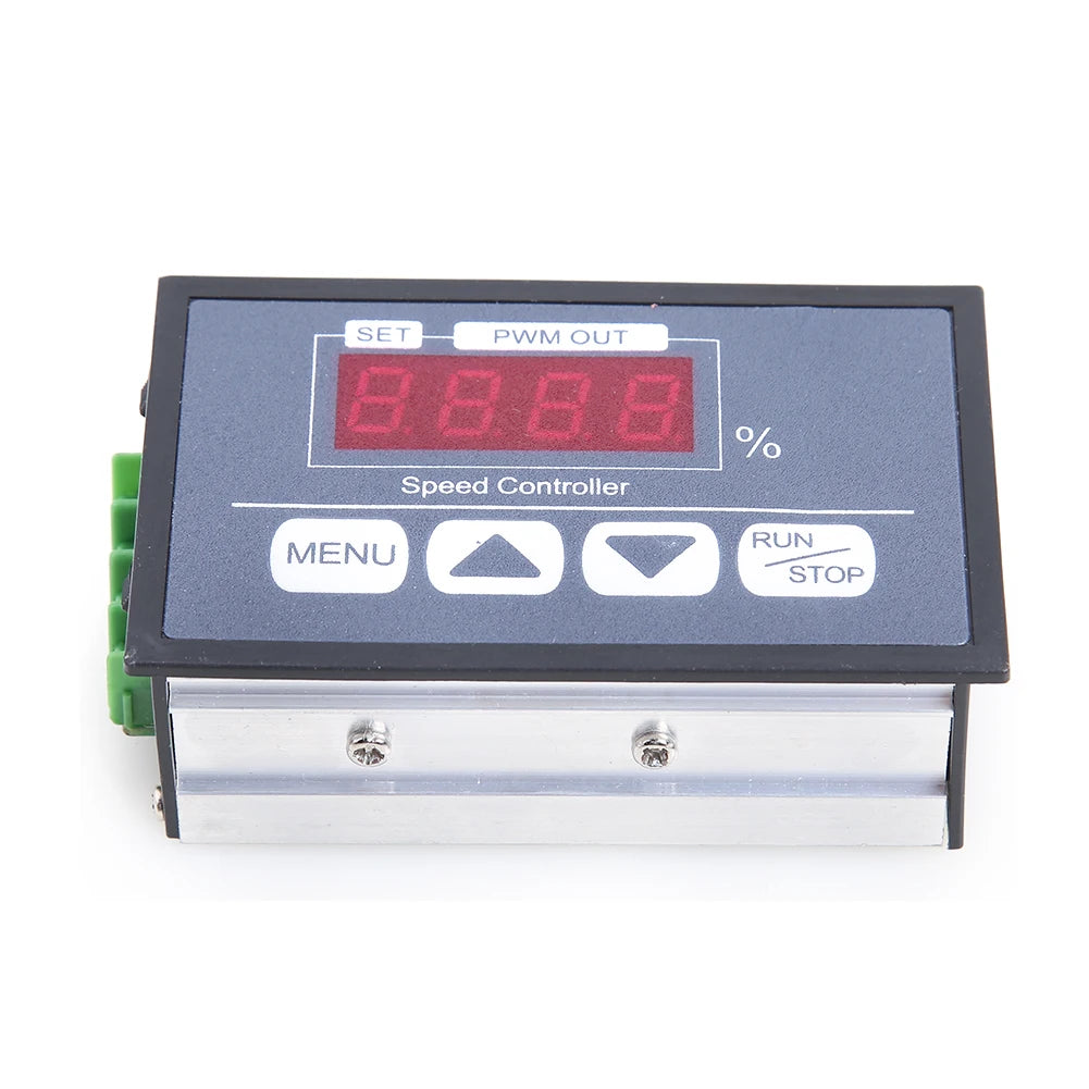 Slow Start Soft Stop PWM DC Motor Speed Control Switch Digital Display 6-60V 30A for Household Electricity Accessories Qme