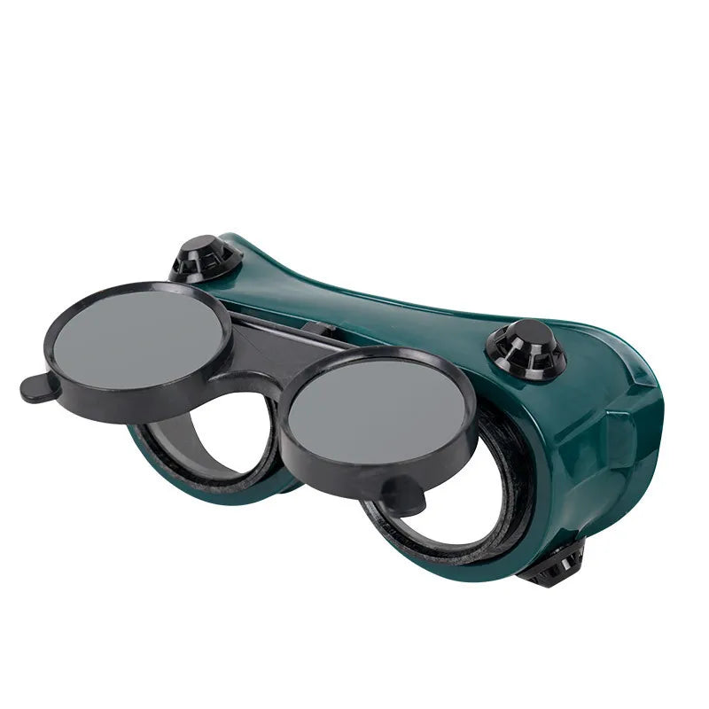 3PCS Welding Goggles Anti-Impact Protective Eyewear Dustproof Windproof Safety Glasses for Welders Qme Round hole