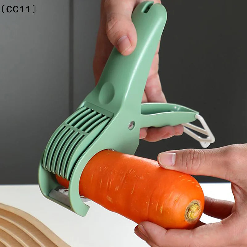 Stainless Steel Vegetable Fruit Slicer Multi Functional Salad Kitchen Qme