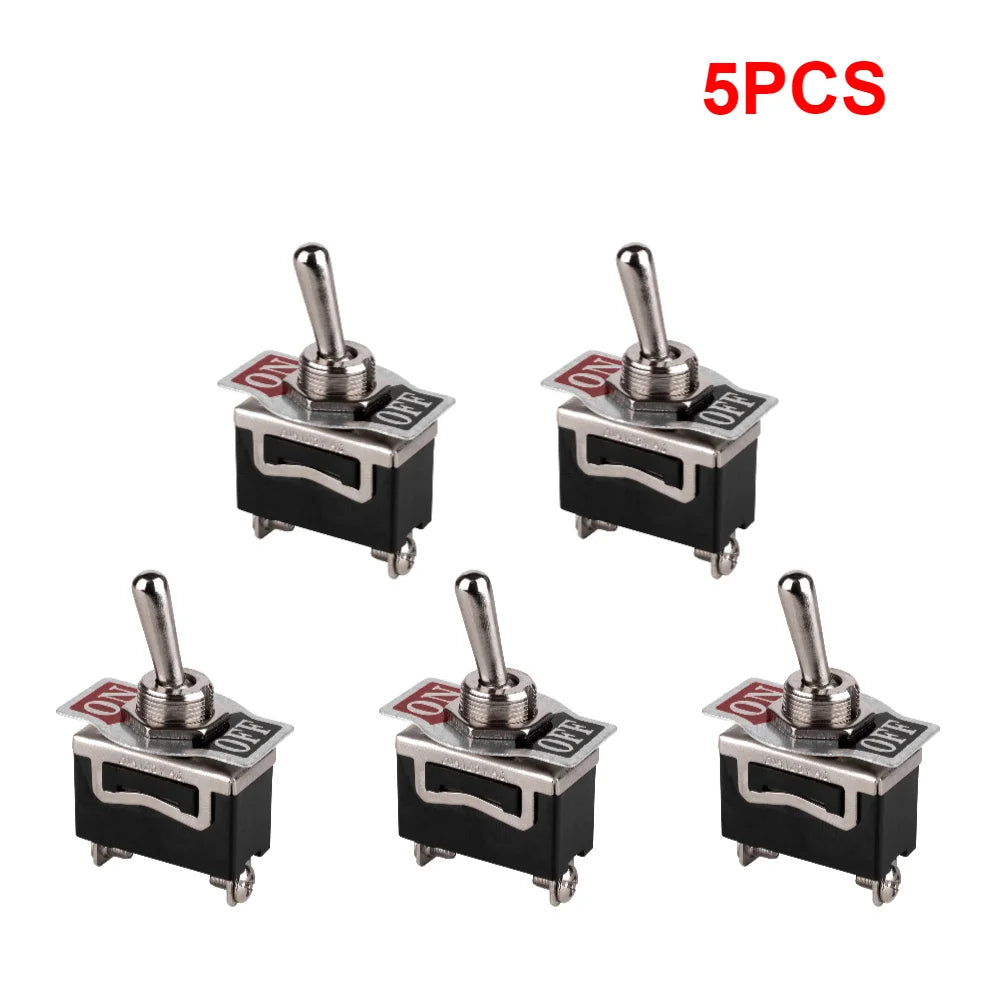 SPST Rocker Switch Heavy Duty Rocker Waterproof Toggle 2Pin Boot Cap Cover Car Boat Rocker Toggle Switch Boot for Auto Car Boat Qme 5PCS