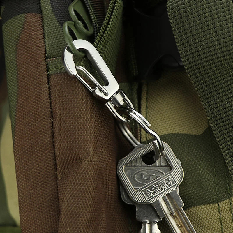 Survival Climbing EDC Snap Hooks Keychain Buckle Clips Mini Spring Qme