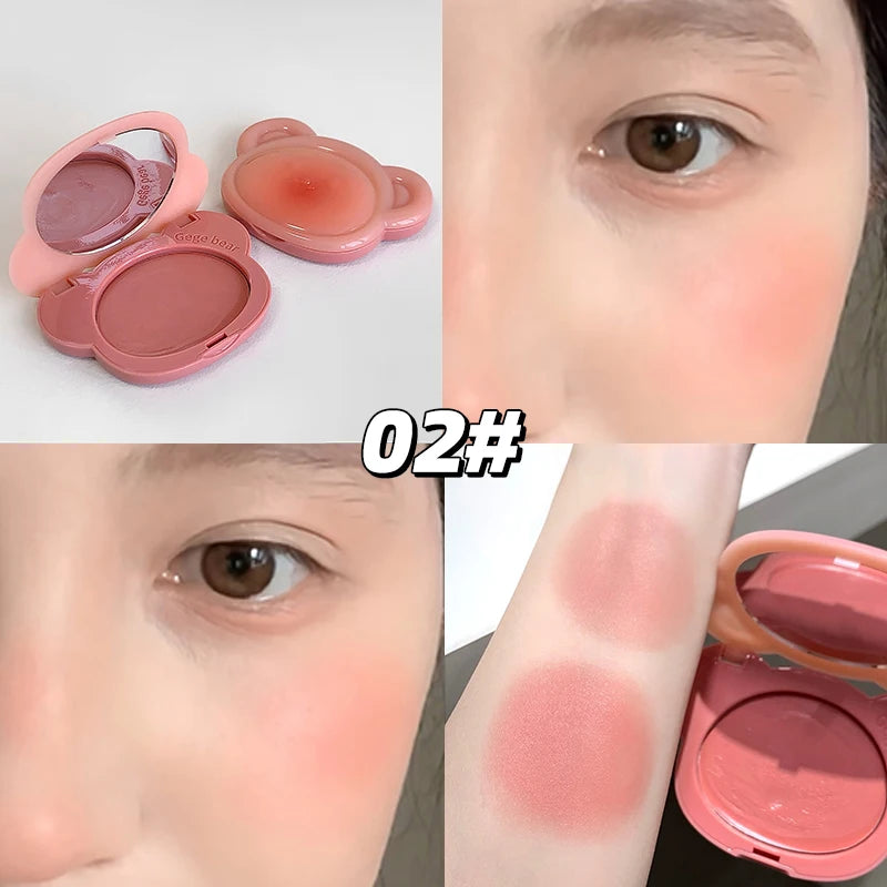 Light Blush Cream Gege Bear Moisturizing Matte Vitality Whitening Qme GX2067-2