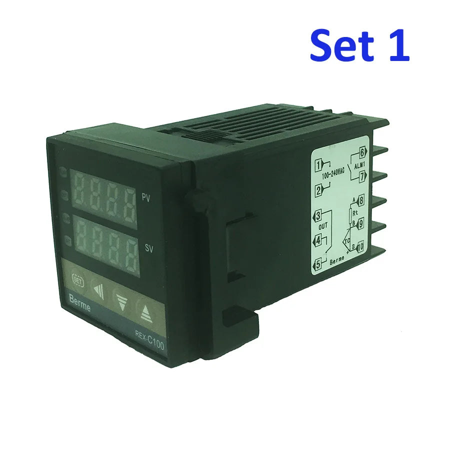 REX-C100 Digital Thermostat Temperature Controller SSR Output K Qme set1