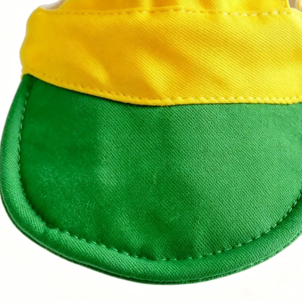 Cat Sun Hat Soccer Design Breathable Cat Visor With Ear Holes Small Dog Hat For Summer Outdoor Beach Park Hiking Walking Party Qme