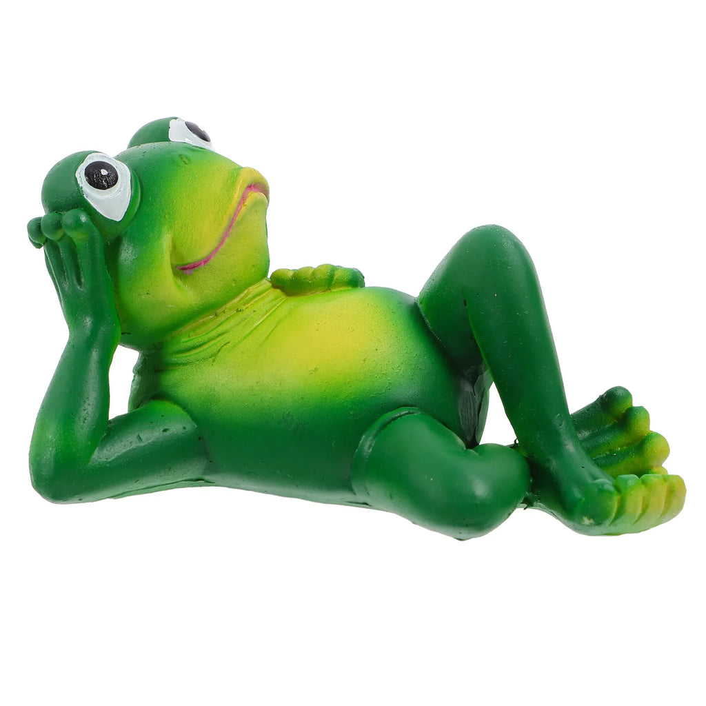 Resin Frog Garden Statue Outdoor Decor for Yard Patio Courtyard Lawn Balcony Adorable Playful Enchanting Realistic Detail Garden Qme