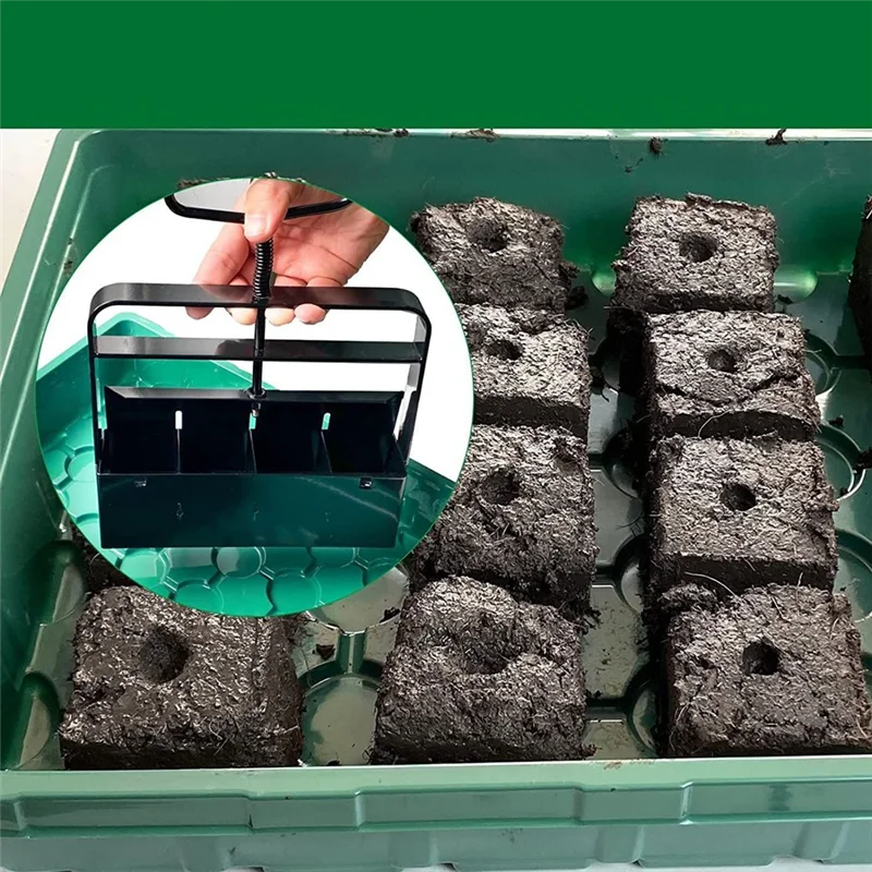 A02F-Soil Blocker Handheld, Soil Blocker For Seed Starting,Manual Soil Block Maker Handheld Seedling Machine,Soil Block Model Qme