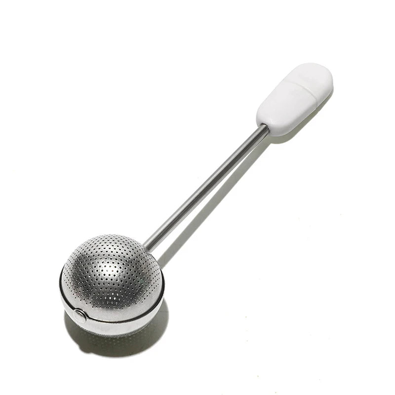 Tea Ball Strainer Filter Mesh Coffee Grounds Portable Outdoor 304 Qme B