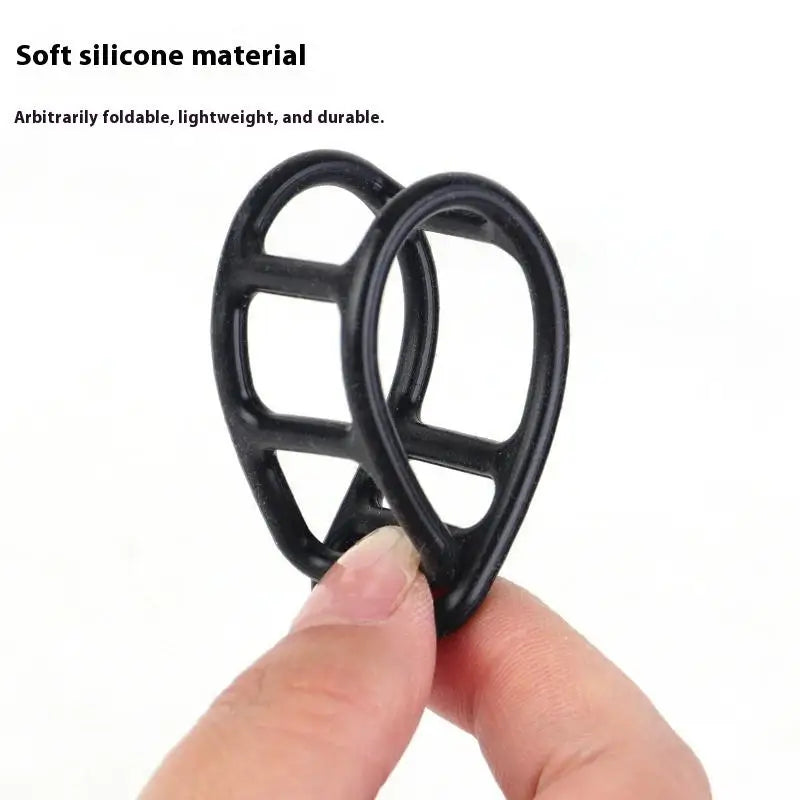 Bike Silicone Mount Bands Bicycle Light Straps Headlight Taillight Qme