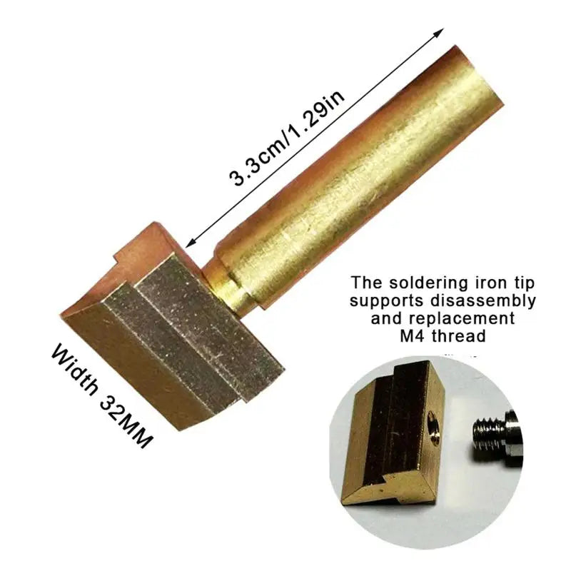 Spade-shaped Aoldering Iron Tip 10 5- Width Suitable Qme A5