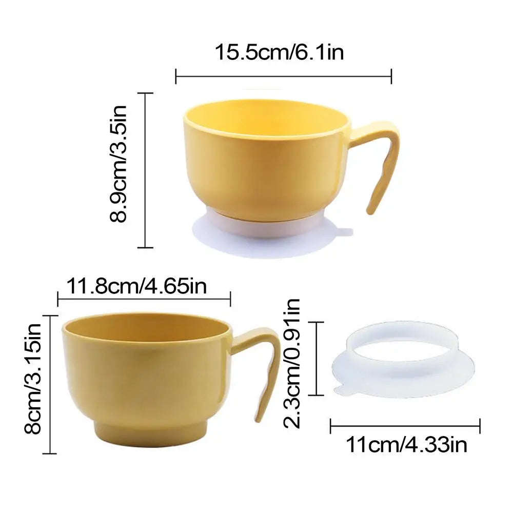 Rice Bowls Kids Food Containers Dinner Bowl Grade Soup Self-feeding Qme Yellow China Mainland