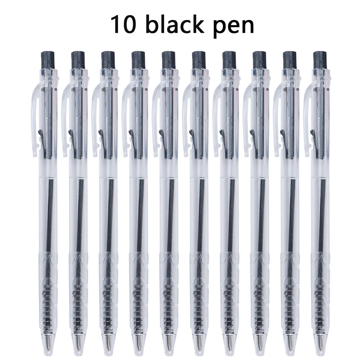 Retractable Ballpoint Pens, Medium Point (0.7mm), 10-30 Pack, Black/Blue/Red Pens Perfect Color Pens For School Office Supplies Qme 10 black pen