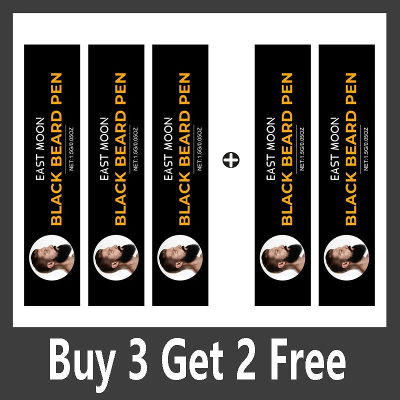 Instant Beard Filler Pen With Brush Comb Disposable Waterproof Moustache Beard Coloring Pen Filling Enhancer Hair Beard Stuffing Qme Buy 3 Get 2 Free