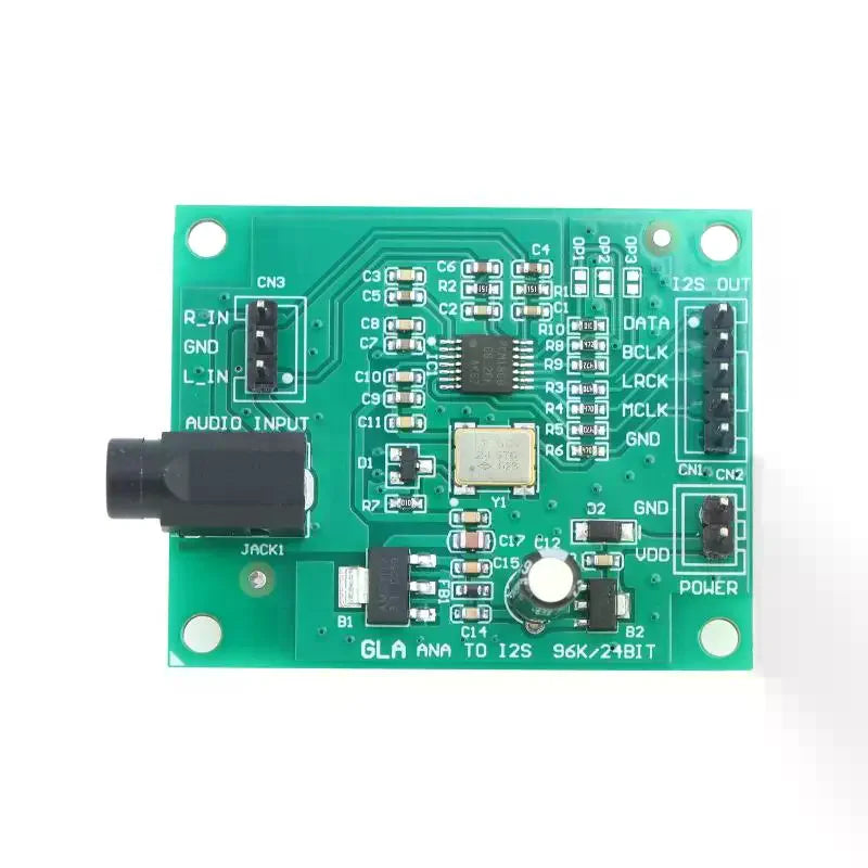 3.5mm Stereo Analog Audio Signal ADC To I2S Signal For DSP Equipment Recording Equipment Decoder Qme